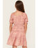 Image #4 - Trixxi Girls' Printed Quarter Sleeve Mini Dress, Rust Copper, hi-res