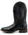 Image #3 - El Dorado Men's Exotic Scallop American Alligator Western Boot - Broad Square Toe, Black, hi-res