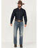 Image #1 - Blue Ranchwear Men's Dorado Wash Bronson Slim Straight Stretch Denim Jeans, Medium Wash, hi-res