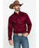 Image #1 - Ariat Men's Burgundy Solid Twill Long Sleeve Western Shirt - Big & Tall, Burgundy, hi-res