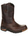 Image #1 - Georgia Boot Girls' 7" Athens Boots - Moc Toe, Brown, hi-res