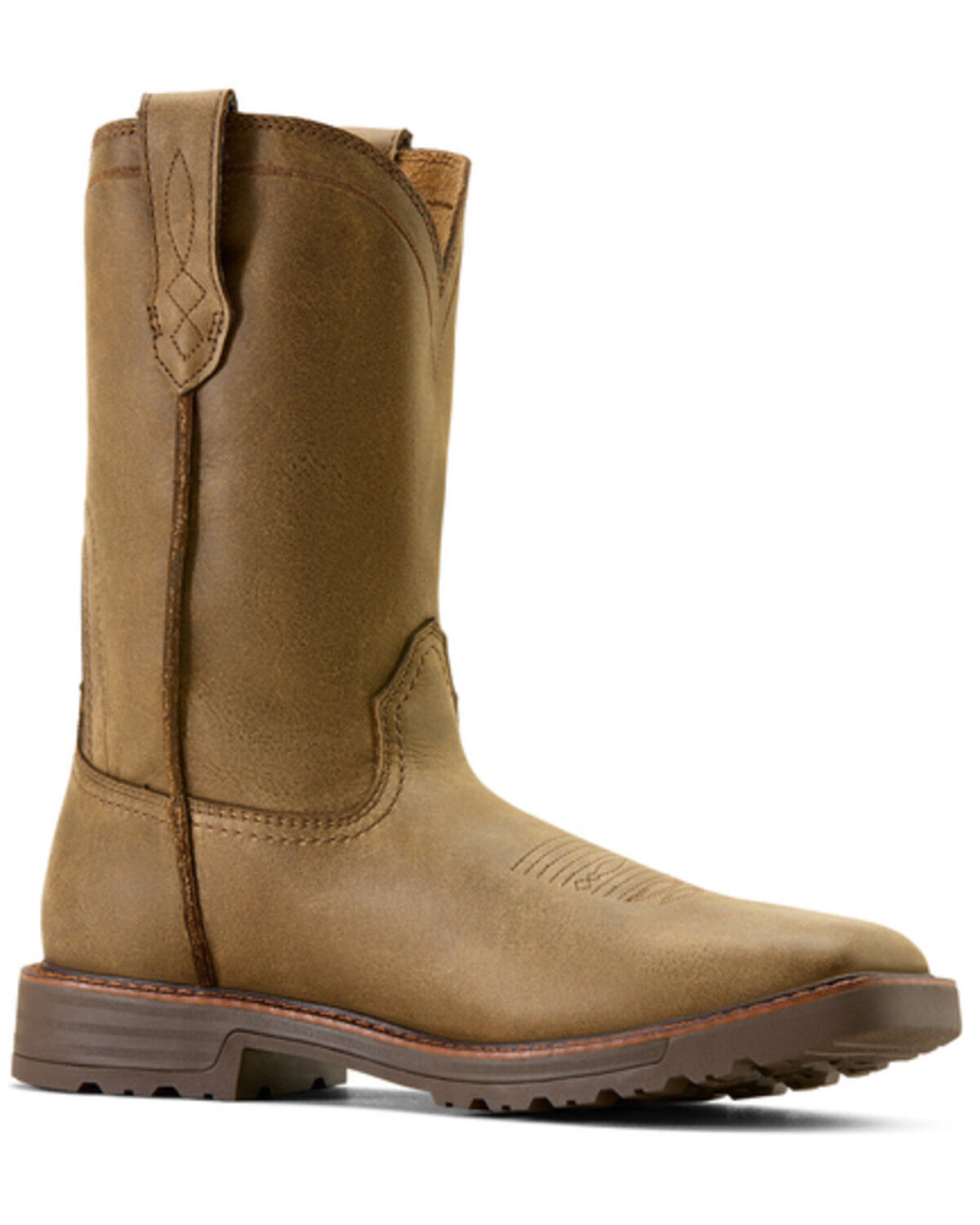Image #1 - Ariat Men's Activator Pull-On Work Boots - Soft Toe, Brown, hi-res