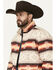 Image #2 - Rock & Roll Denim Men's Bomber Southwestern Striped Zip Jacket, Taupe, hi-res