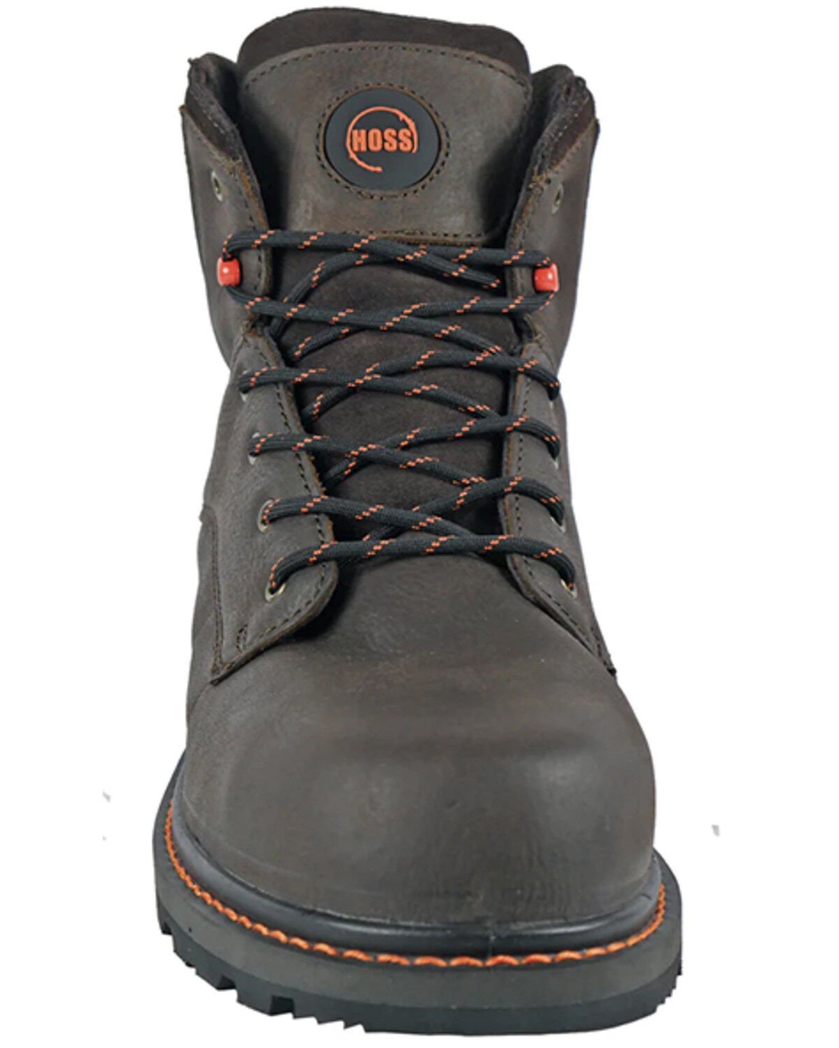 Image #4 - Hoss Men's 6" Carson Work Boots - Soft Toe, Brown, hi-res