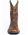 Image #4 - Brothers and Sons Men's Star Exports With Flag Western Performance Boots - Broad Square Toe, Brown, hi-res