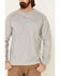 Image #3 - Ariat Men's FR Air Long Sleeve Work Henley Shirt - Tall, Heather Grey, hi-res