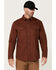 Image #1 - Hawx Men's All Out Solid Long Sleeve Pearl Snap Western Work Shirt - Big & Tall, Mahogany, hi-res