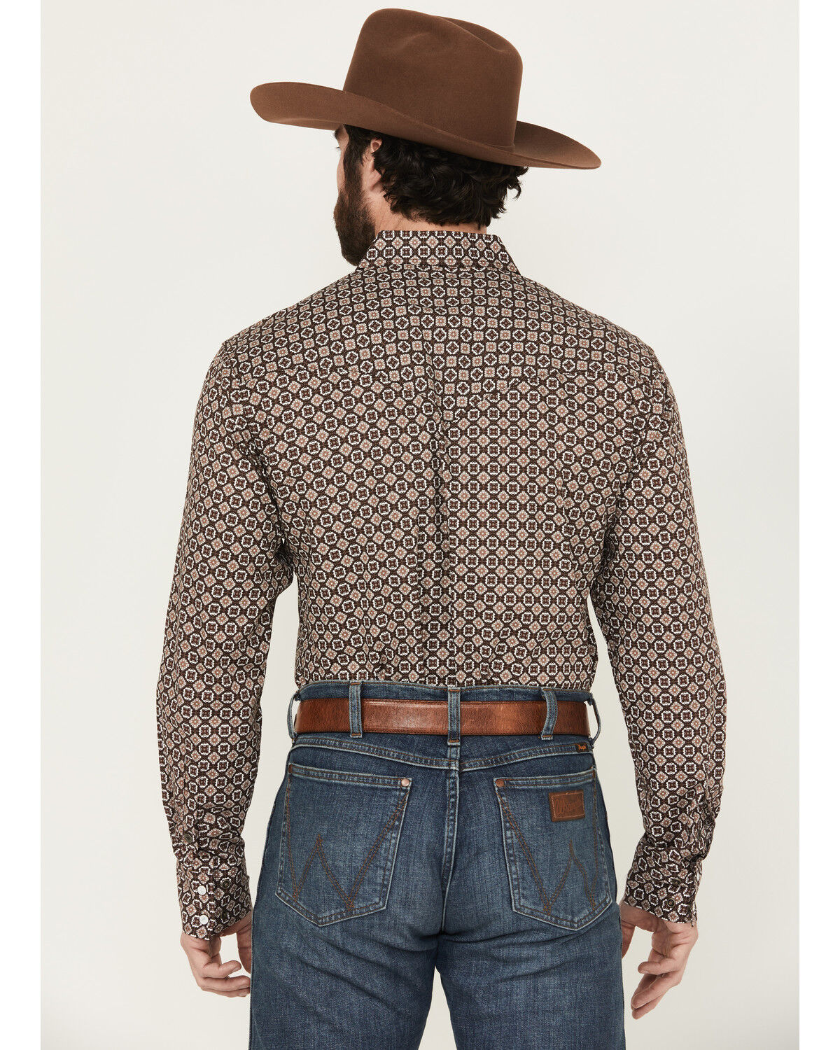 Image #4 - Cinch Men's Geo Print Modern Fit Long Sleeve Snap Western Shirt, Multi, hi-res