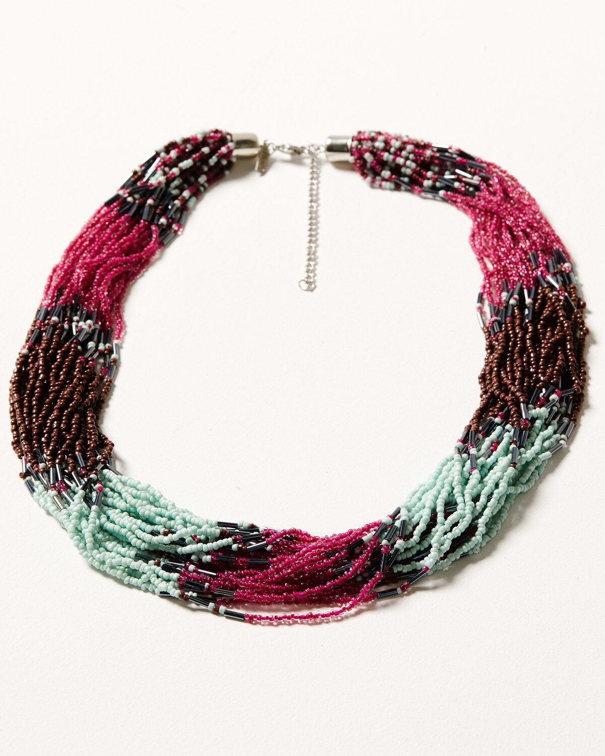 Image #1 - Shyanne Women's Prism Skies Layered Beaded Necklace, Silver, hi-res