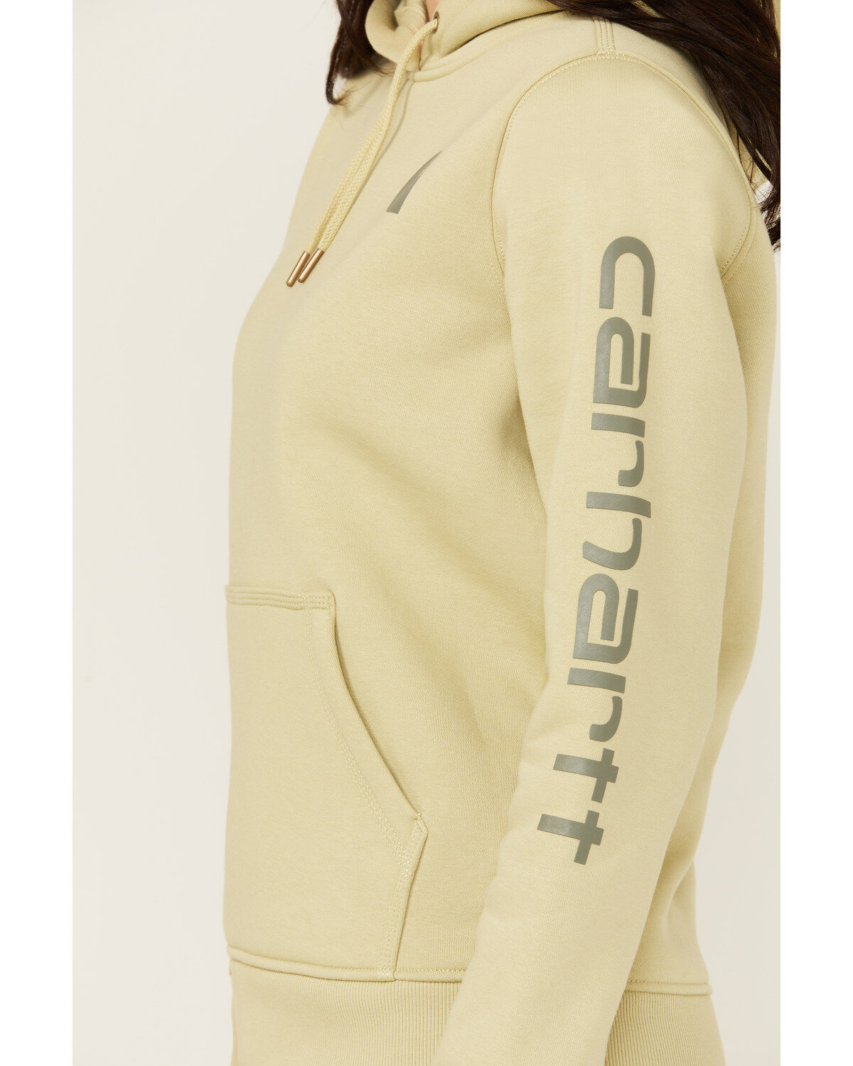 Image #3 - Carhartt Women's Relaxed Fit Midweight Logo Graphic Hoodie, , hi-res