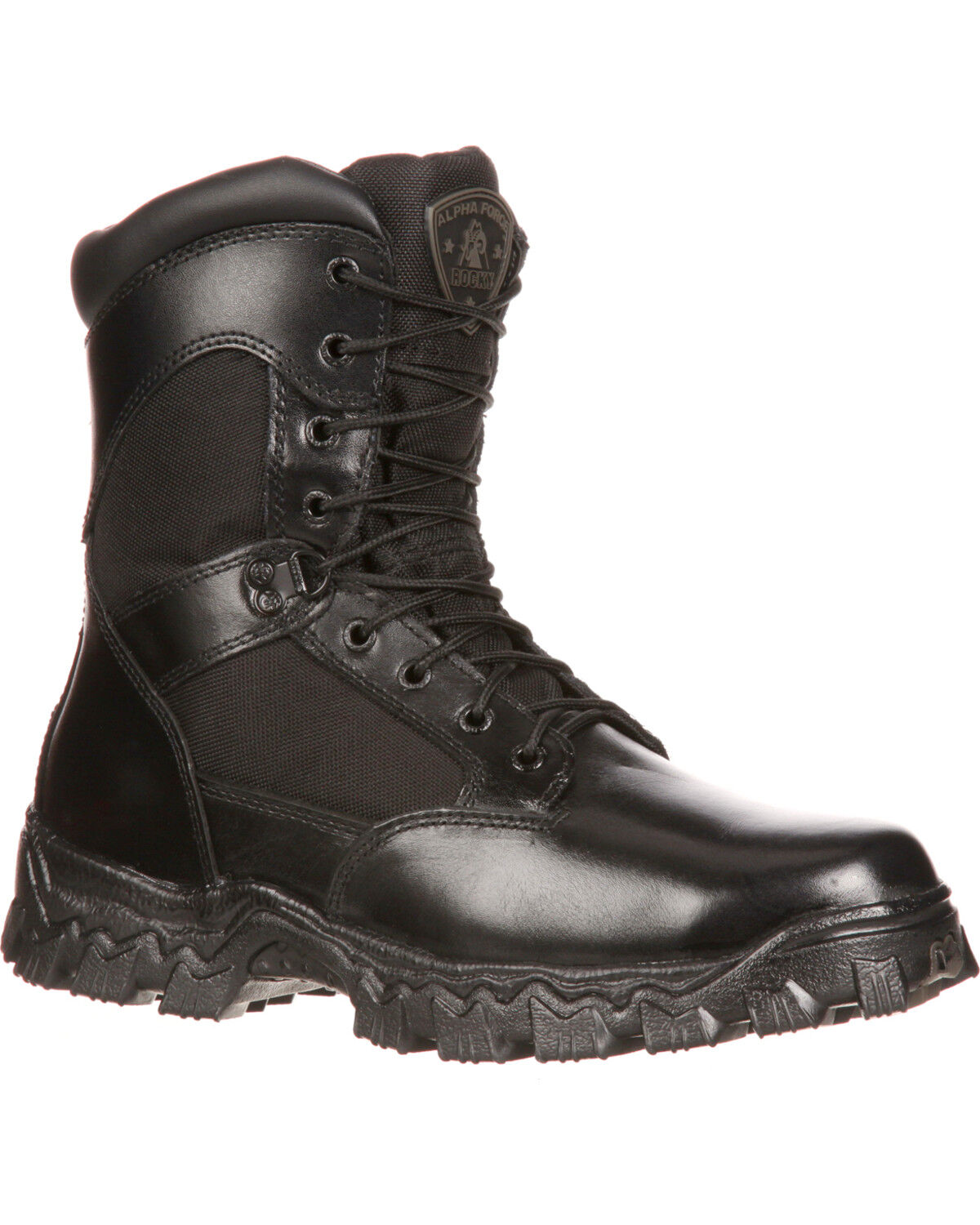 Image #1 - Rocky Men's Alpha Force Waterproof Insulated Duty Boots, Black, hi-res