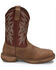 Image #2 - Tony Lama Men's 11" Bartlett Pull-On Work Boots - Steel Toe, Brown, hi-res