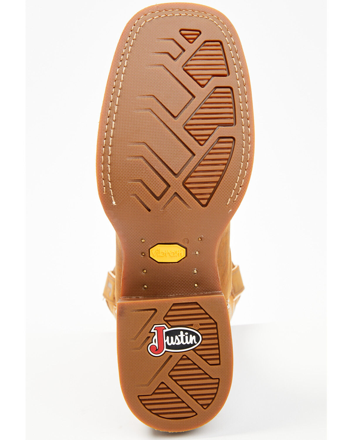 Image #7 - Justin Men's Frontier War Dog Performance Western Boots - Broad Square Toe, Tan, hi-res