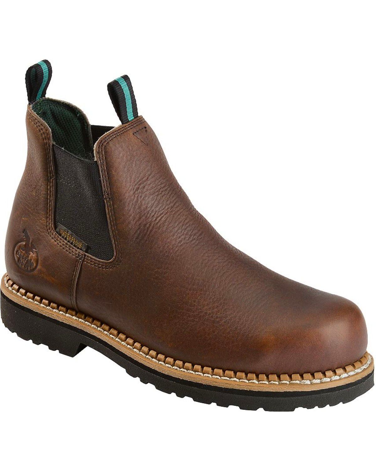 Image #1 - Georgia Men's Waterproof Romeo Casual Work Boots, Brown, hi-res