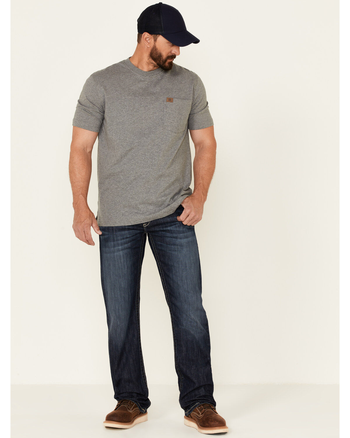 Ariat Men's FR M5 Billings Duralight Stretch Coltrane Straight Leg Work Jeans, Indigo, hi-res