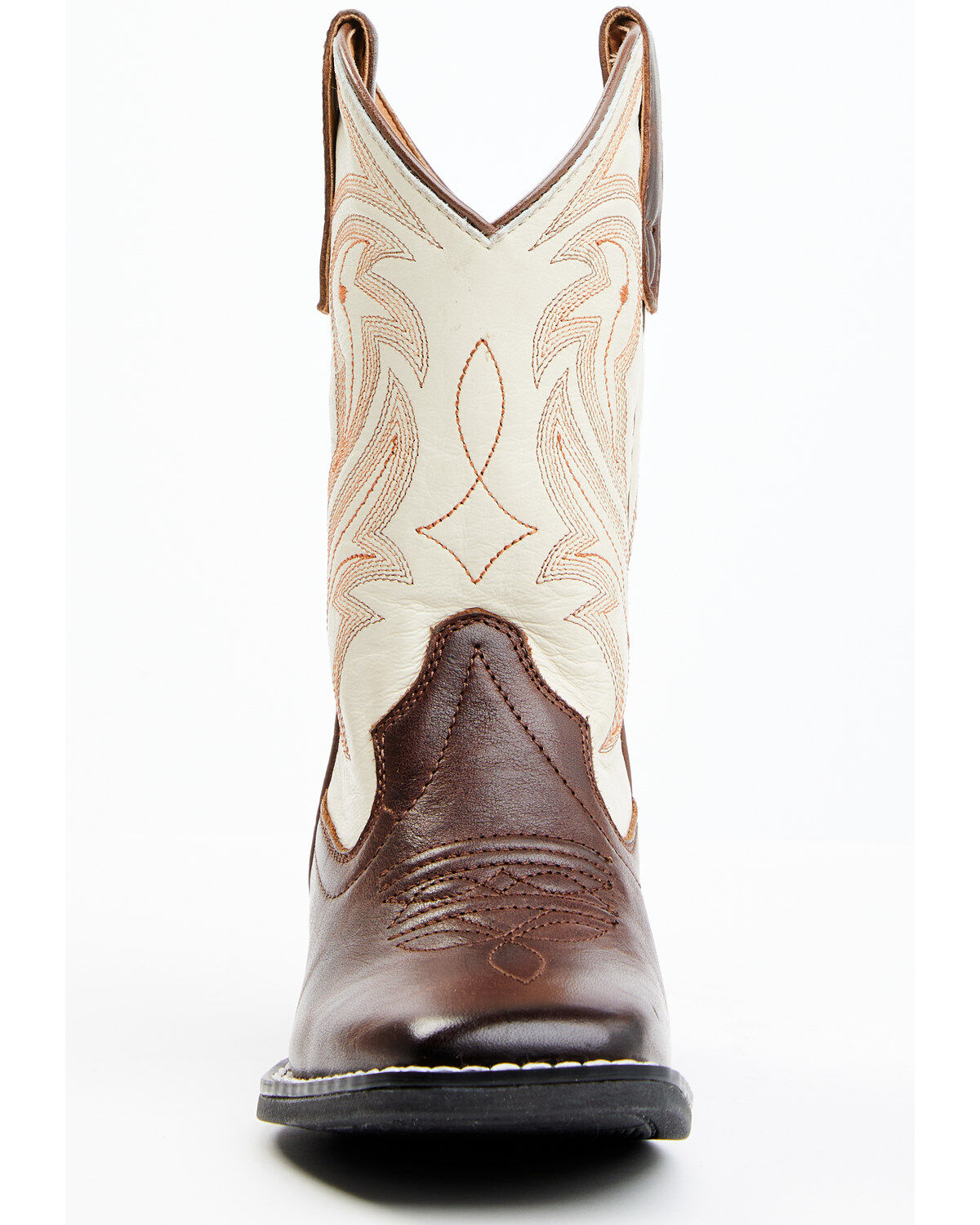 Image #4 - RANK 45&reg; Boys' Austin Western Boots - Broad Square Toe, Ivory, hi-res