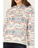 Image #3 - Shyanne Women's Big Horn Southwestern Print Hoodie , Cream, hi-res