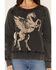 Image #3 - Idyllwind Women's Pierce Pegasus Graphic Crewneck, Black, hi-res