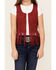 Image #3 - Shyanne Girls' Fringe Lace Vest, Brick Red, hi-res