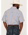 Image #4 - Resistol Men's Starke Small Plaid Short Sleeve Button Down Western Shirt, White, hi-res