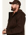 Image #2 - Hawx Men's Weathered Sherpa Lined Hooded Work Jacket, Brown, hi-res