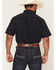 Image #4 - Ferrell Men's Tek Carson Boot Stitch Print Short Sleeve Pearl Snap Stretch Performance Western Shirt, Black, hi-res