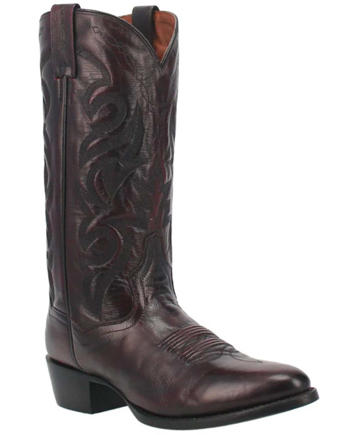 Dan Post Men's Mignon Western Boots - Round Toe, Black Cherry, hi-res