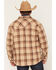 Image #4 - Cody James Men's Hombre Plaid Print Sherpa Lined Shirt Jacket, Tan, hi-res
