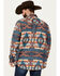 Image #4 - Rock & Roll Denim Men's Southwestern Print Jacquard Shacket, Teal, hi-res