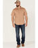 Image #2 - Brixton Men's Mojave Charter Solid Utility Button Down Western Shirt, Tan, hi-res