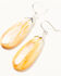 Image #2 - Paige Wallace Women's Spiny Oyster Teardrop Earrings, Orange, hi-res