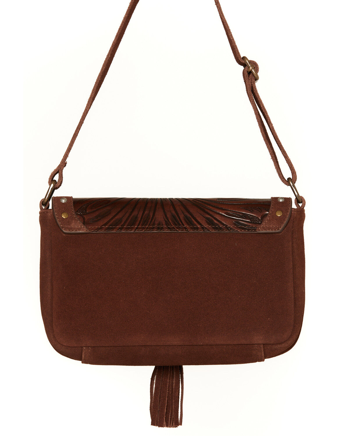Image #3 - Shyanne Women's Sable Hair-On Tooled Shoulder Bag, Brown, hi-res