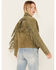 Image #4 - Scully Women's Fringe and Beaded Jacket , Olive, hi-res