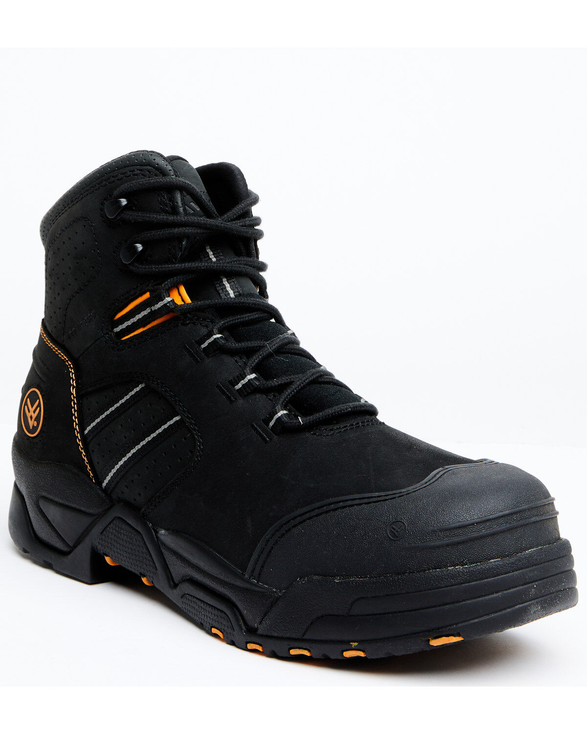 Hawx Men's 6" Enforcer Lacer Work Boots - Nano Composite Toe, Black, hi-res
