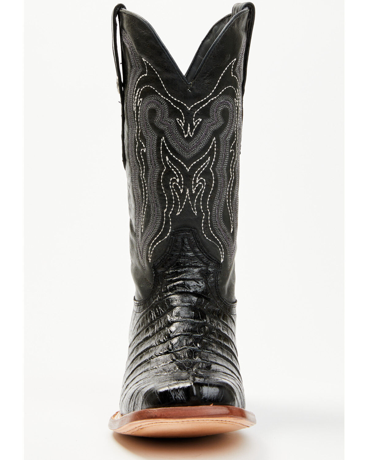 Image #4 - Tanner Mark Men's Lufkin Tall Western Boots - Broad Square Toe, Black, hi-res