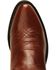 Image #6 - Old West Men's Smooth Leather Western Boots - Medium Toe, Black Cherry, hi-res