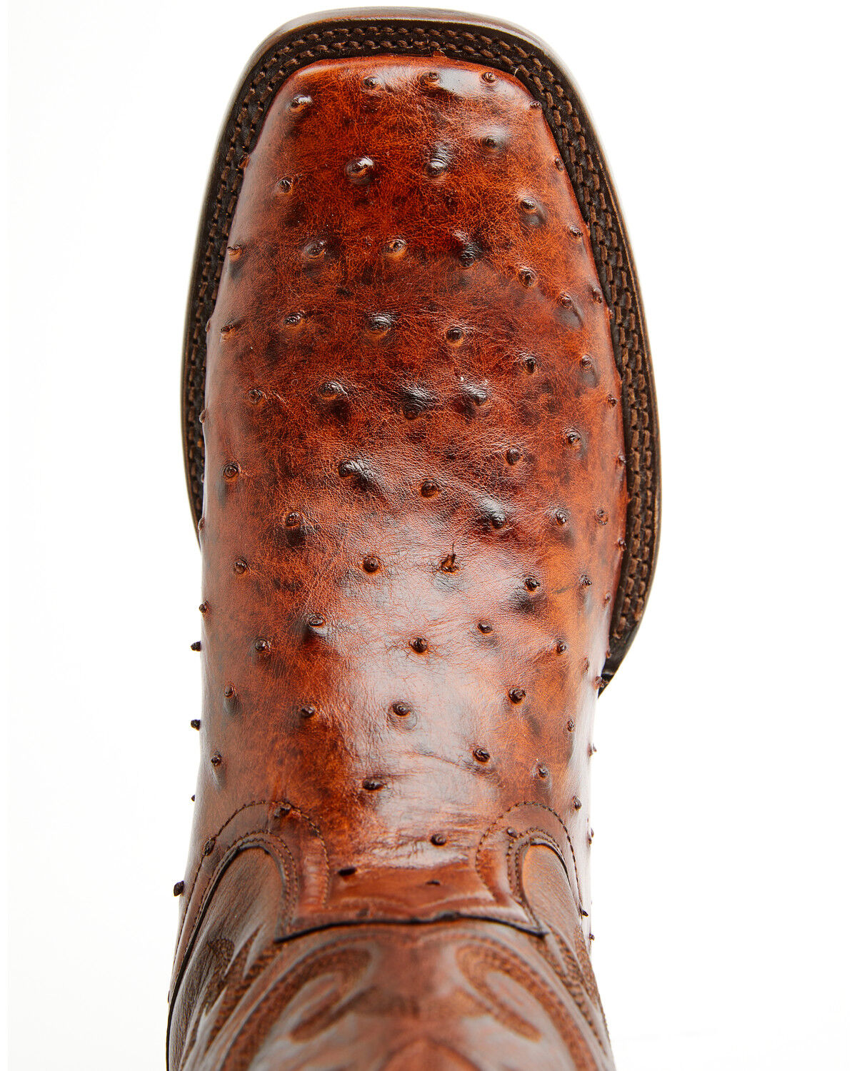 Image #6 - Cody James Black 1978&reg; Men's The Hayward Exotic Ostrich Western Boots - Broad Square Toe, Cognac, hi-res