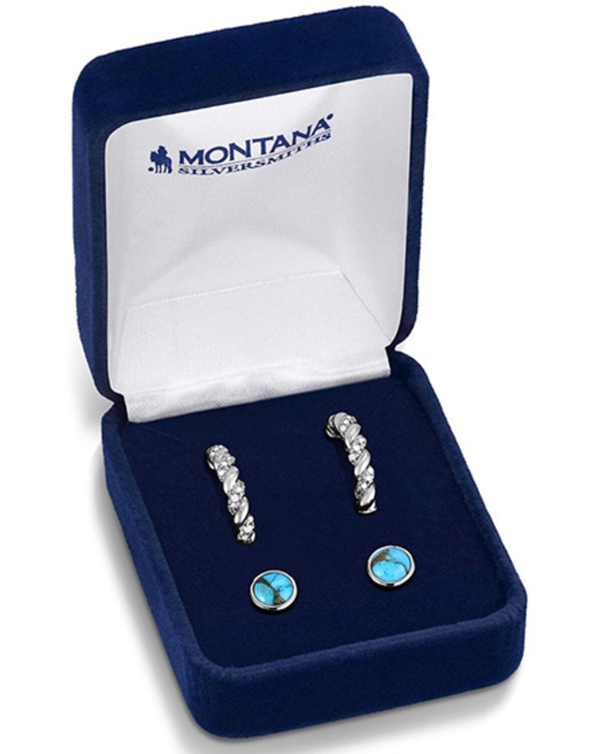 Image #2 - Montana Silversmiths Women's Dawn and Dusk Earring Set - 2 Piece, Silver, hi-res