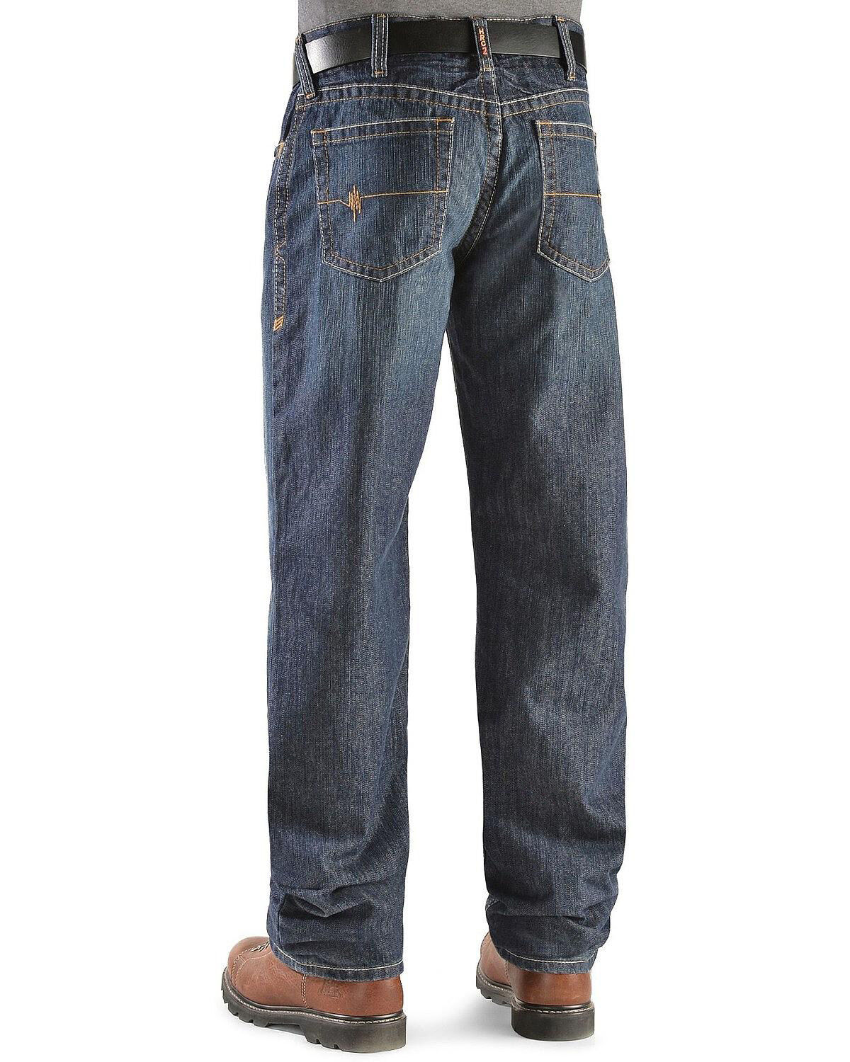 Image #1 - Ariat Men's FR Loose Fit Shale Work Jeans - Big, Indigo, hi-res
