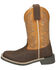 Image #3 - Smoky Mountain Little Boys' Adobe Western Boots - Broad Square Toe, Brown, hi-res