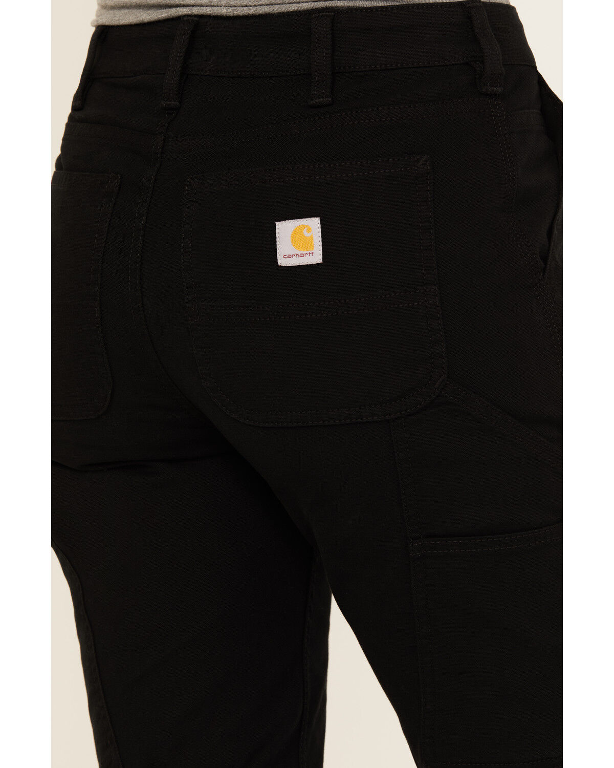 Image #4 - Carhartt Women's Rugged Flex&reg; Relaxed Fit Canvas Work Pants, Black, hi-res