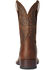 Image #3 - Ariat Men's Distressed Dash VentTEK Ultra Bantamweight Performance Western Boots - Broad Square Toe, Brown, hi-res