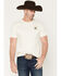 Image #2 - RANK 45&reg; Men's Bull Scape Logo Short Sleeve Graphic T-Shirt, Cream, hi-res