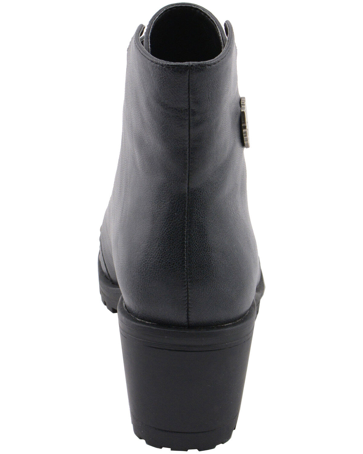 Image #7 - Milwaukee Leather Women's Studded Rocker Boots - Round Toe, Dark Grey, hi-res