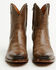Image #2 - Cleo + Wolf Women's Fern Western Booties - Square Toe, Chocolate, hi-res