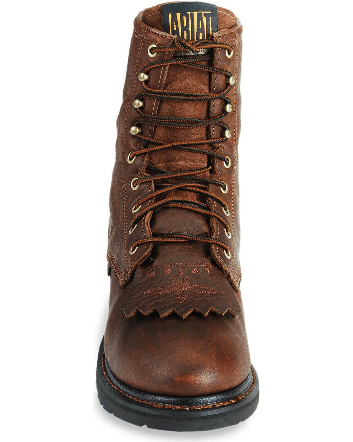 Image #4 - Ariat Waterproof Cascade H20 8" Lace-Up Work Boots - Soft Toe, Sunshine, hi-res