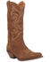 Image #1 - Dingo Women's Out West Suede Tall Western Boots - Round Toe, Camel, hi-res