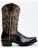 Image #2 - Dan Post Men's Eel Exotic Blue Western Boots - Square Toe, Multi, hi-res