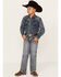 Image #1 - Rock & Roll Denim Boys' Medium Wash Straight Leg Denim Jeans, Blue, hi-res