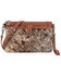 Image #1 - Wrangler Women's Cowhide Clutch , Brown, hi-res